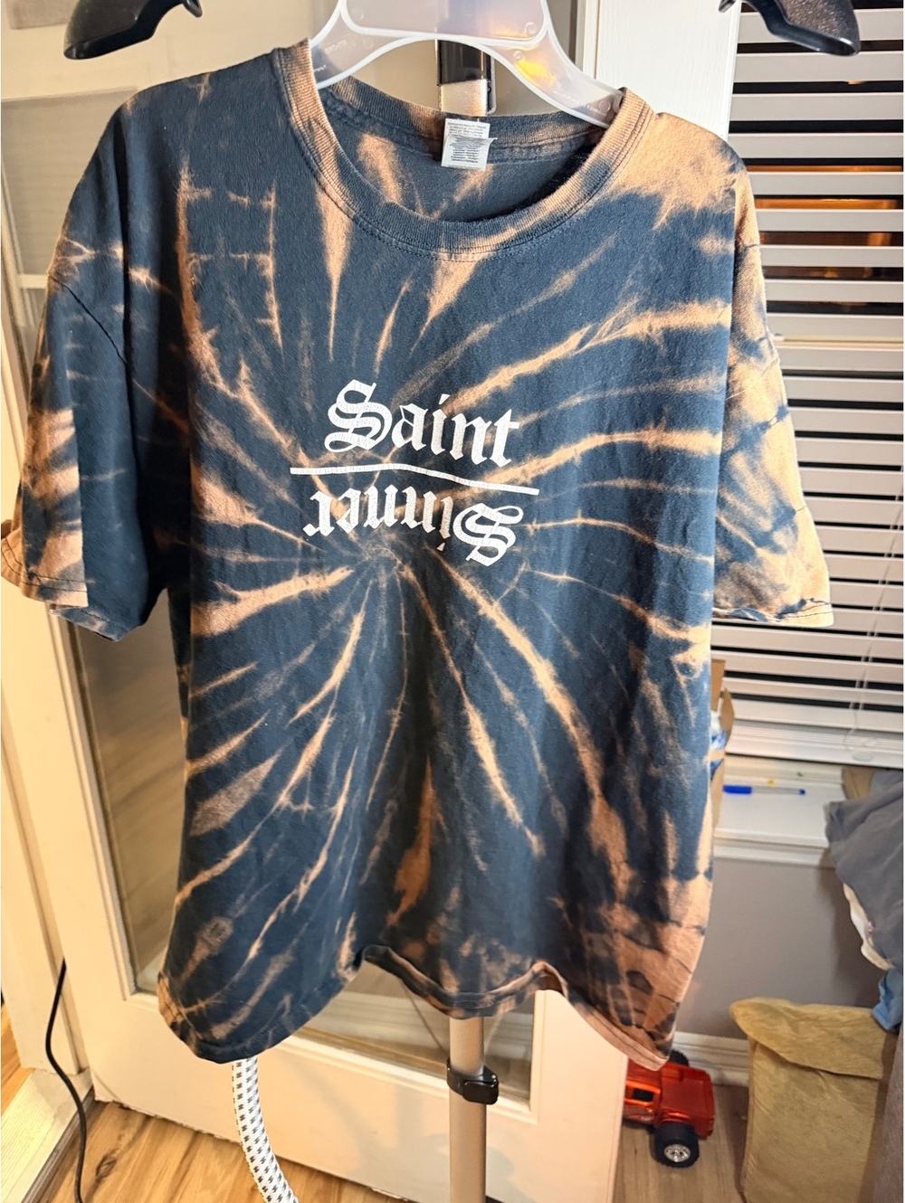 Saint Sinners tie dye graphic T shirt